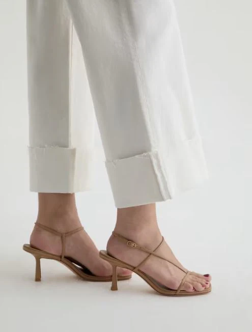 AG Jeans Saige Wide Leg Crop, Powder Mended - Image 5