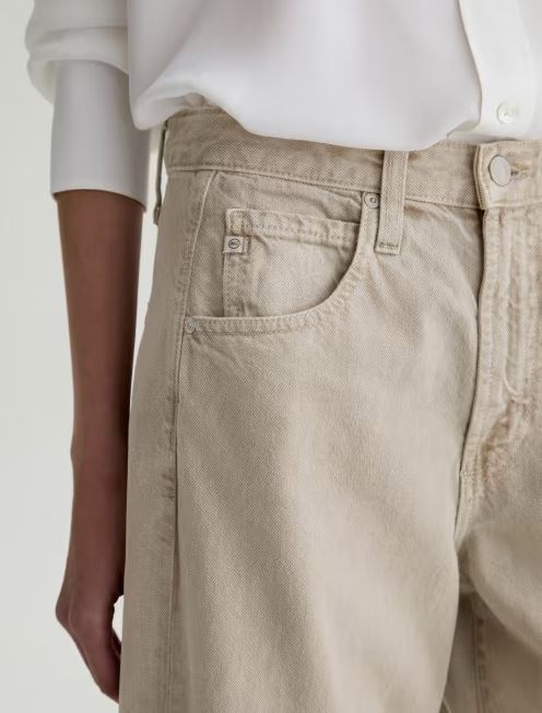 AG Jeans Hattie Crop, Sulfur Light Taupe - Image 3