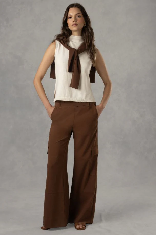 Anatomie Herron Woven Cargo Wide Leg Pant - Image 7