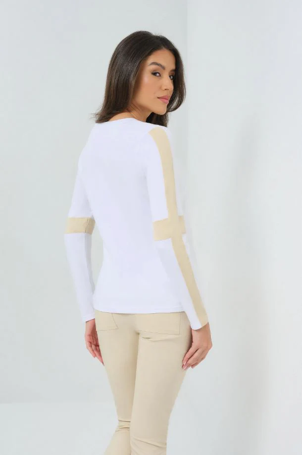 Anatomie Kensley Contrast Sleeve Tee - Image 3