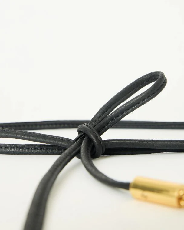 B-Low the Belt Melrose Wrap Belt, Black/Gold - Image 2