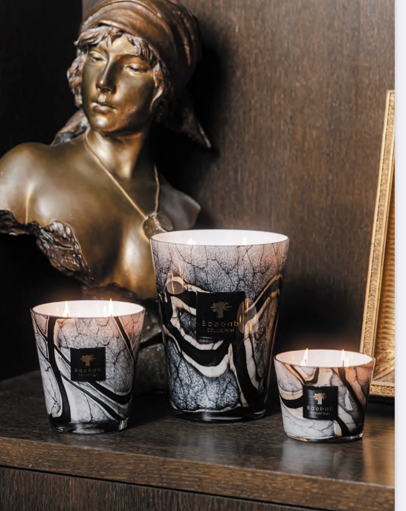Baobab Collection Scented Candle, Stones Marble - Image 3