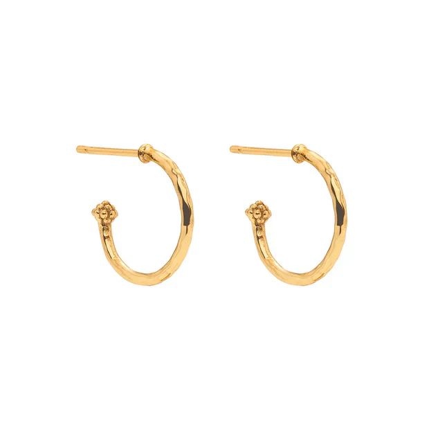 Capucine De Wulf Aurora Hoop Earrings with Double Sided Charms, Abalone/Mother of Pearl - Image 5