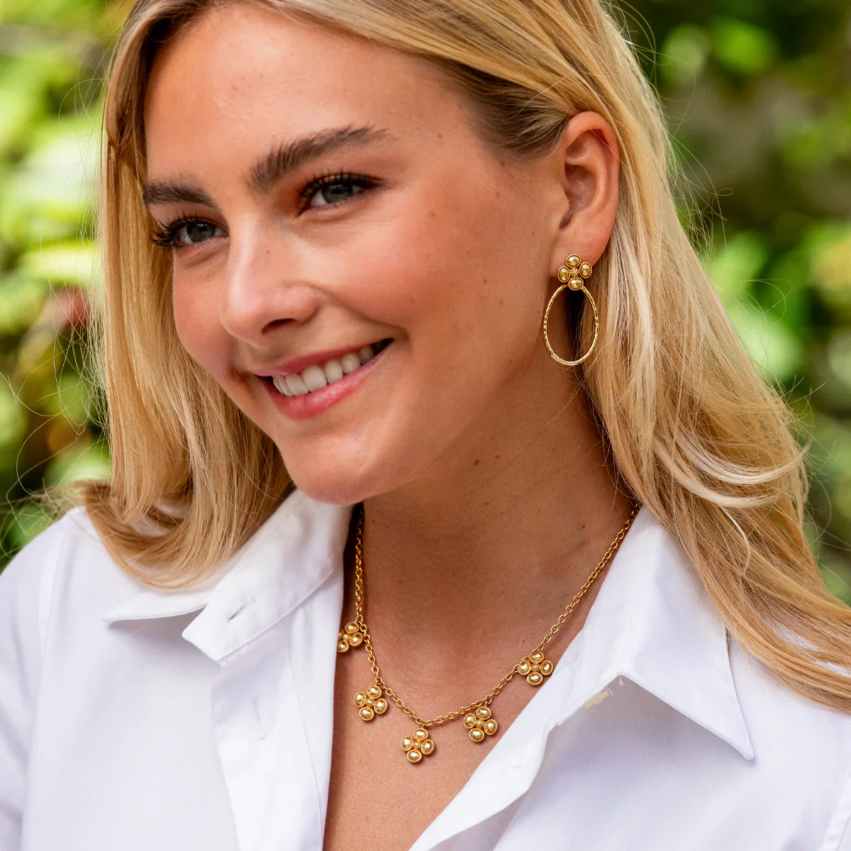 Capucine De Wulf Berry Clover Multi Station Necklace - Image 2