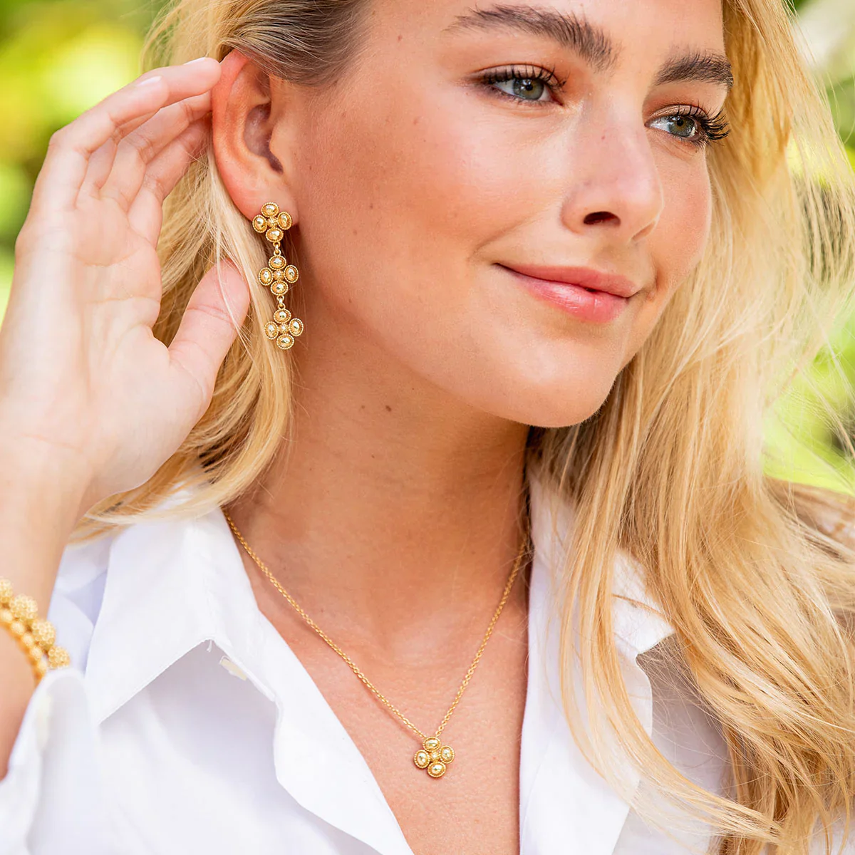 Capucine De Wulf Berry Clover Station Necklace - Image 5