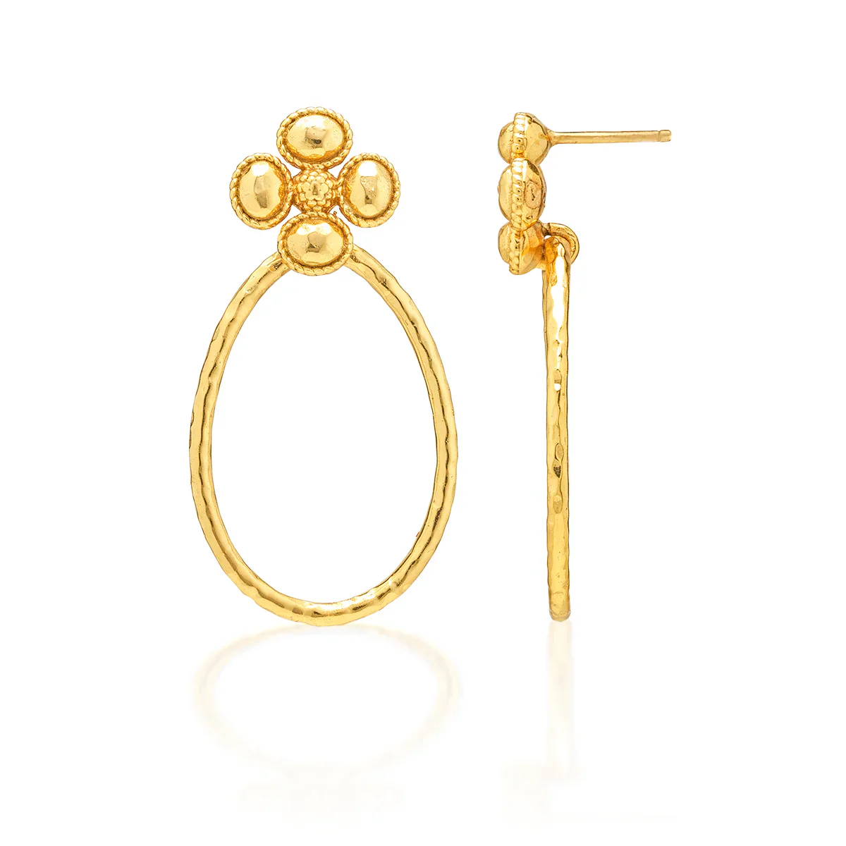 Capucine De Wulf Berry Clover Teardrop Earrings - Image 3