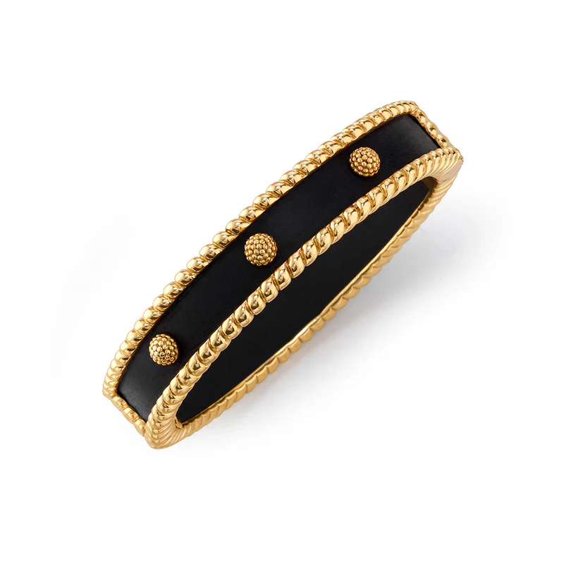 Capucine De Wulf Berry Hinged Bangle, Ebony - Image 3