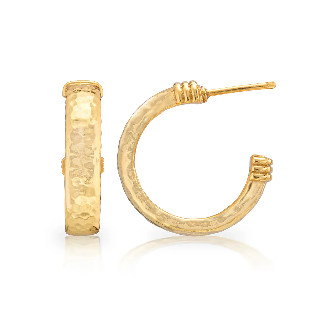 Capucine De Wulf Cleopatra Classic Hoop Earrings, Medium - Image 3