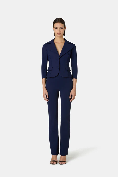 Chiara Boni Venusette High Waisted Pant, Blu Notte - Image 2