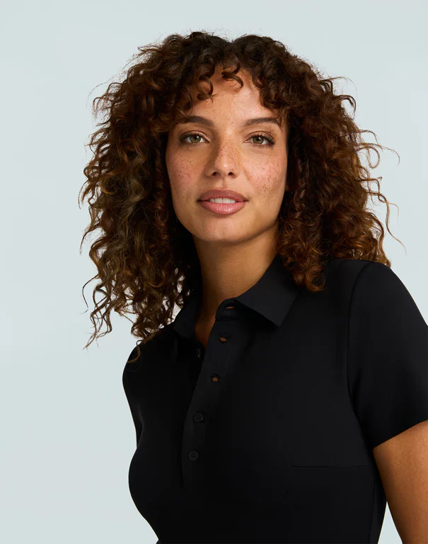 Commando Neoprene Polo Bodysuit, Black - Image 3