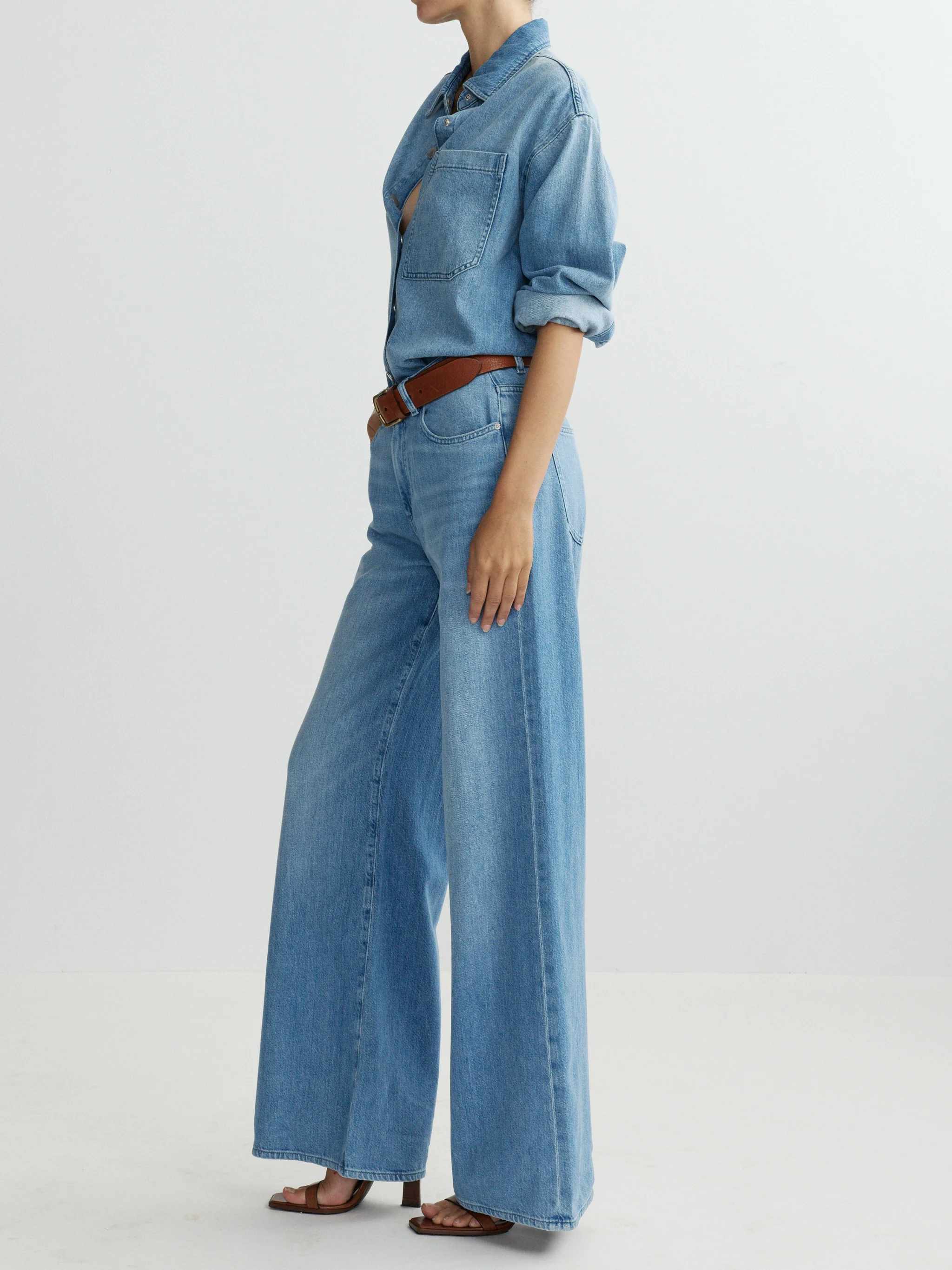 DL1961 Alex Baggy Wide Leg Low Rise 32" - Image 2