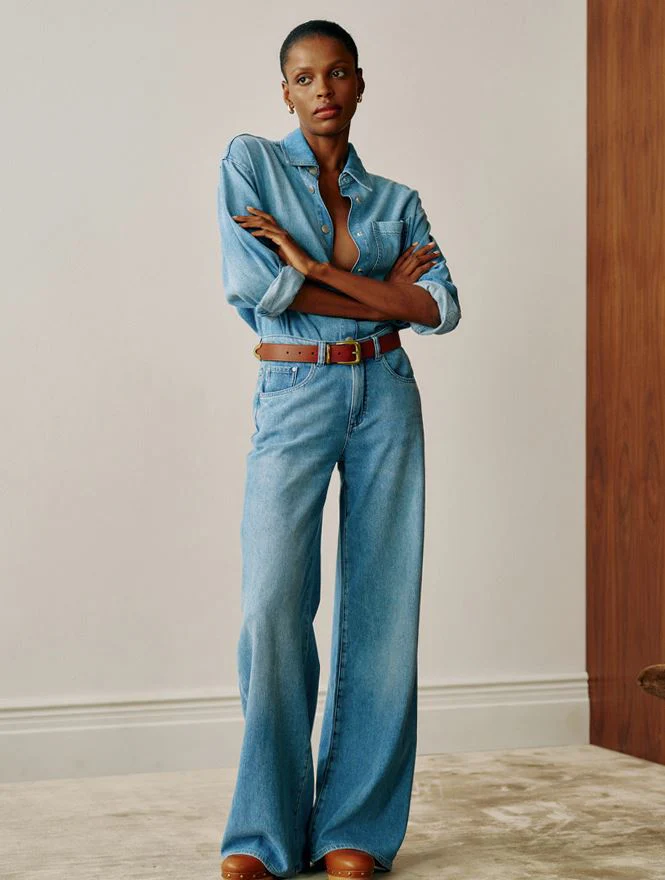 DL1961 Alex Baggy Wide Leg Low Rise 32" - Image 3