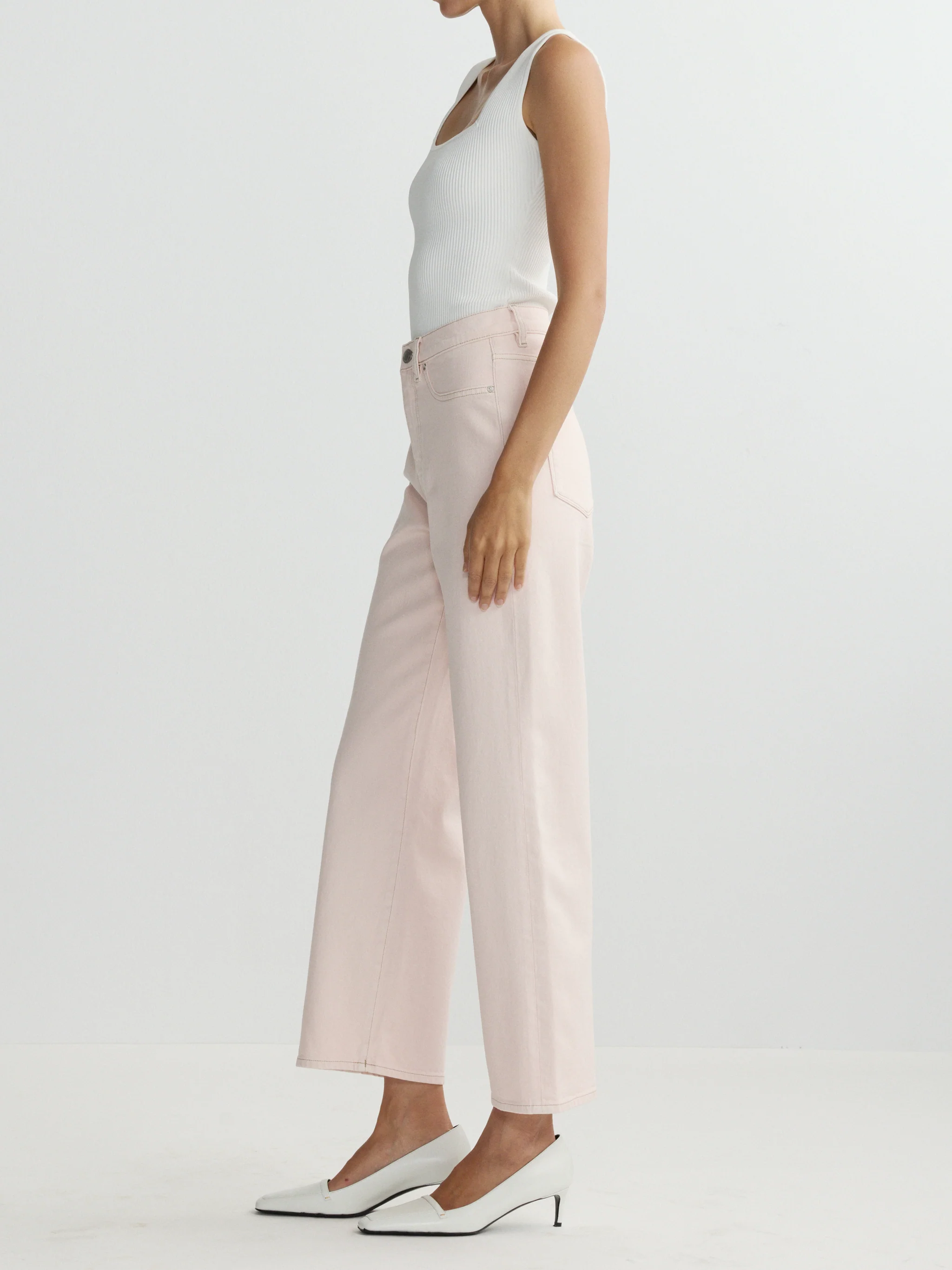 DL1961 Karmine Refined Wide Leg High Rise 28" - Image 2