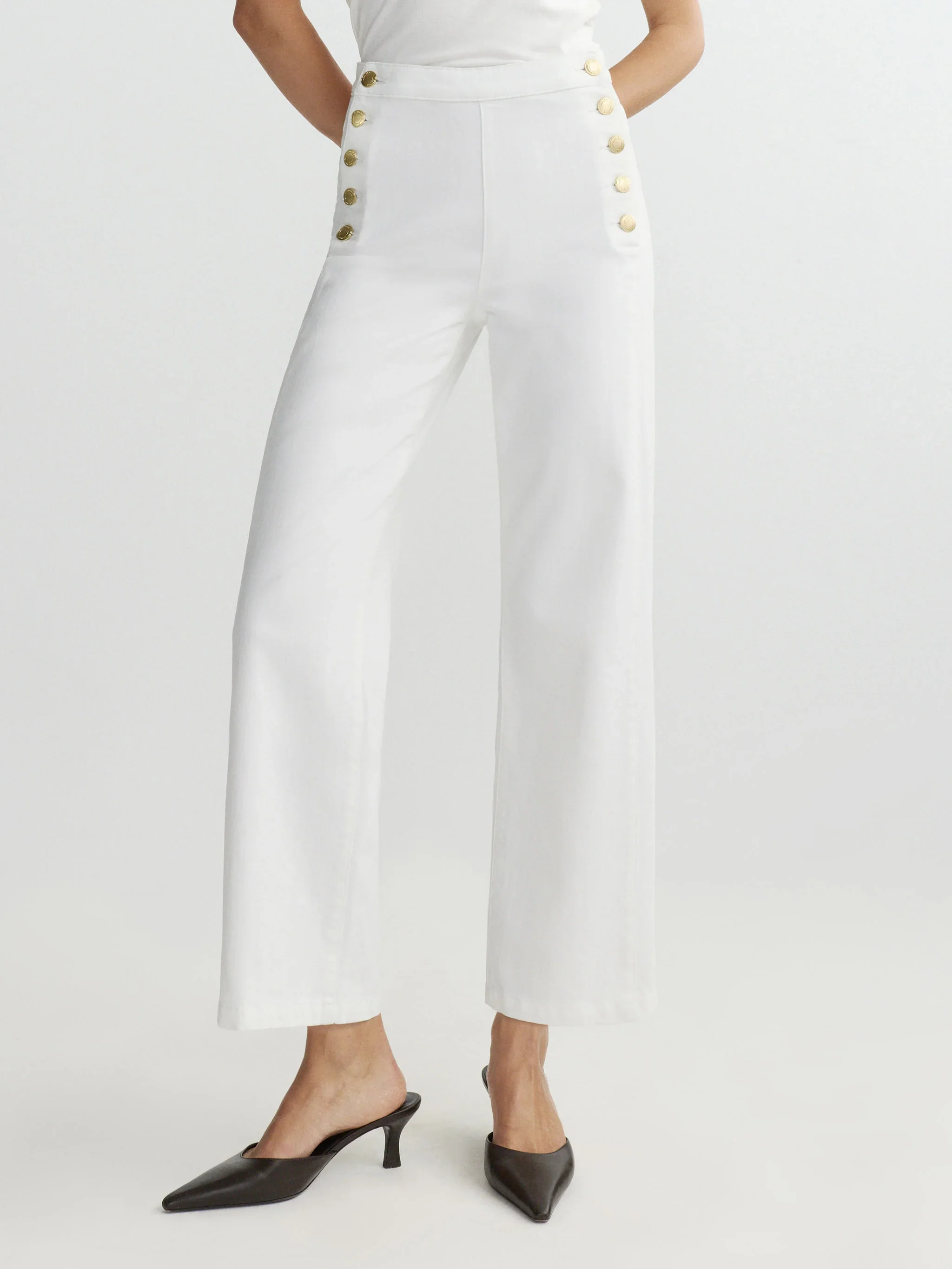 DL1961 Karmine Refined Wide Leg: High Rise 28" - Image 4