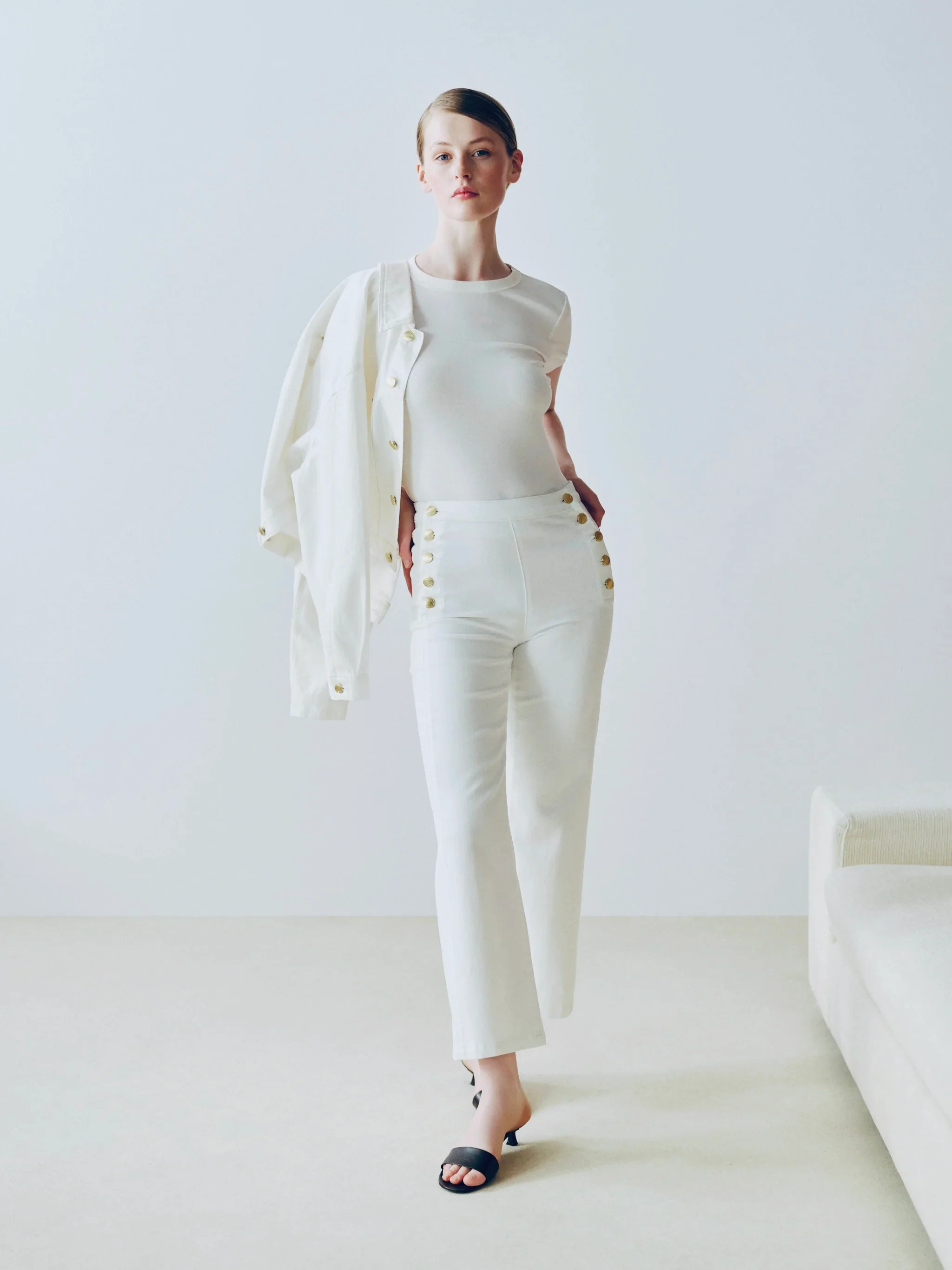 DL1961 Karmine Refined Wide Leg: High Rise 28" - Image 5