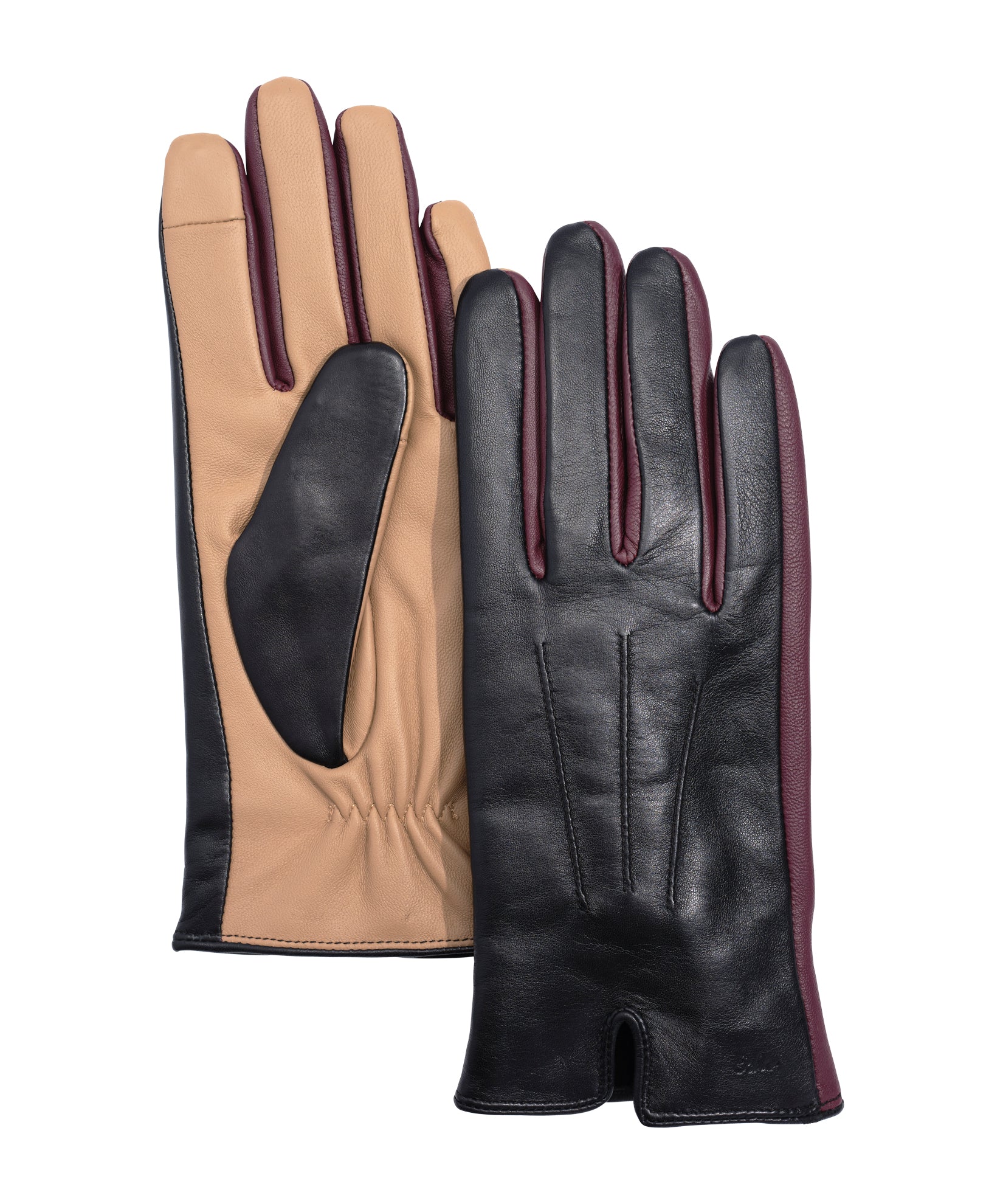 Echo Colorblock Leather Gloves, Available in 3 Colors - Final Sale - Image 2