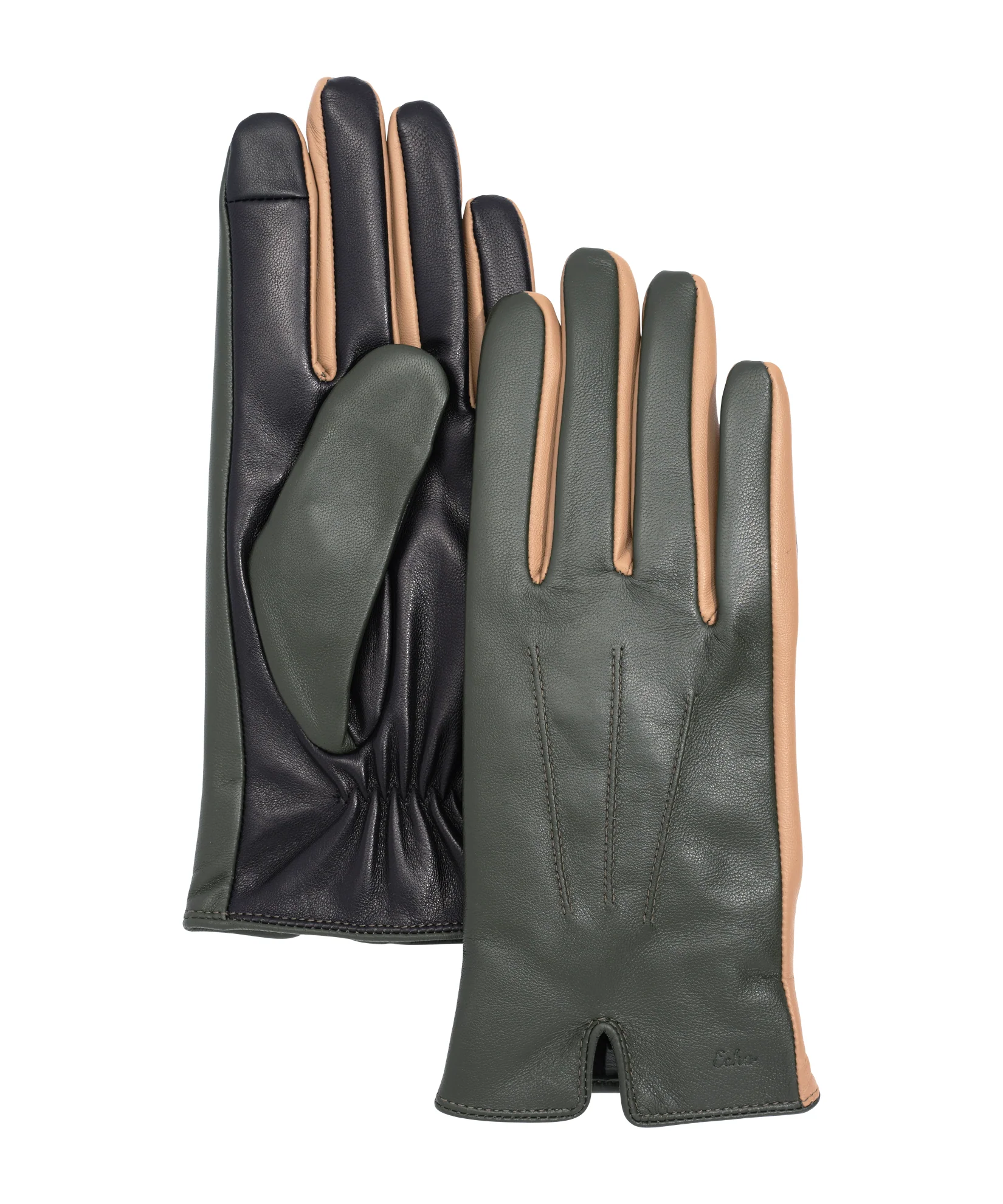 Echo Colorblock Leather Gloves, Available in 3 Colors - Final Sale - Image 3