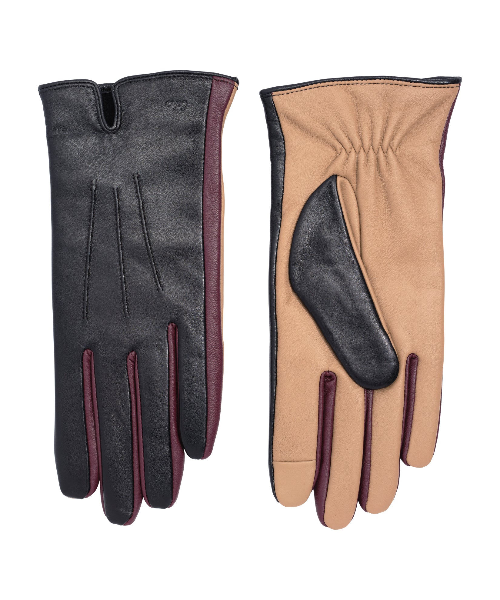 Echo Colorblock Leather Gloves, Available in 3 Colors - Final Sale - Image 4