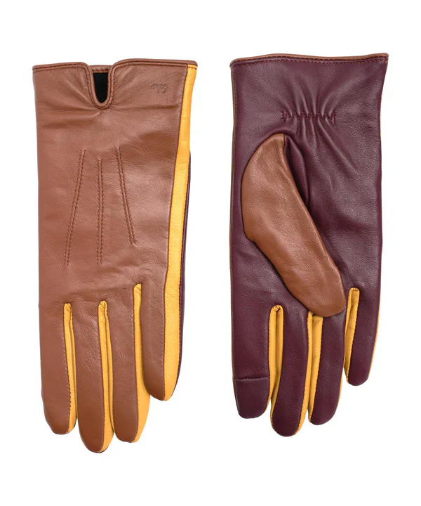 Echo Colorblock Leather Gloves, Available in 3 Colors - Final Sale - Image 5