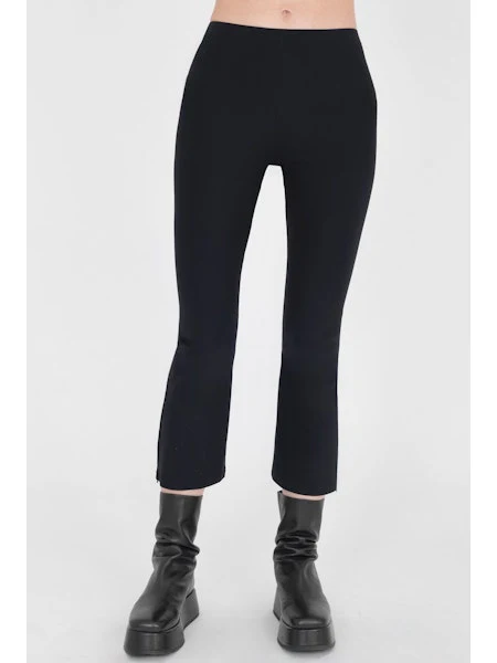 Elaine Kim Mitra Tech Stretch Cropped Side Zip Up Legging - Image 2