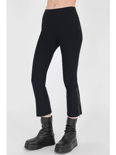 Elaine Kim Mitra Tech Stretch Cropped Side Zip Up Legging - Image 3