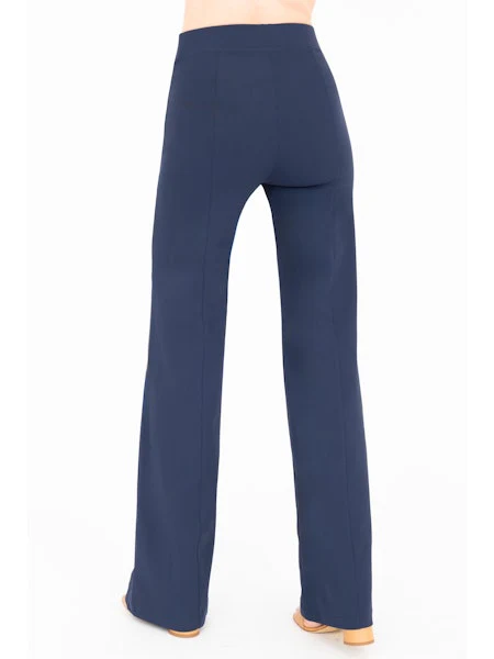 Elaine Kim Rubie Tech Stretch Wide Leg Pants, Indigo - Image 4