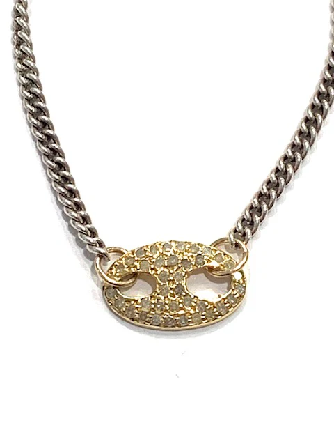 Erin Steele Jewelry Diamond Mariner Charm Bracelet - Image 2
