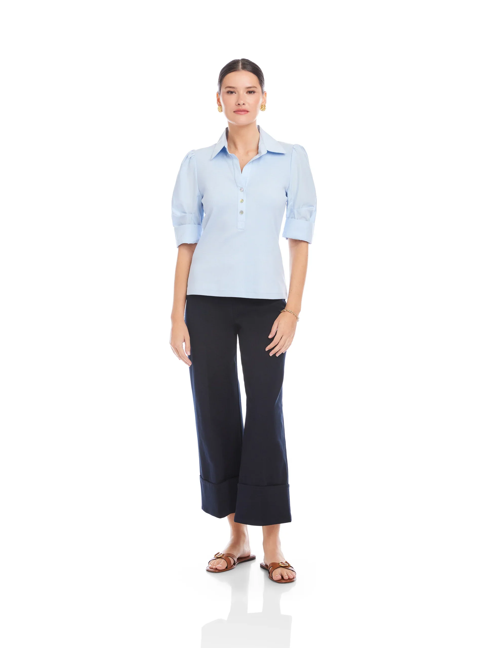 Fifteen Twenty Camden Contrast Henley Top - Image 3