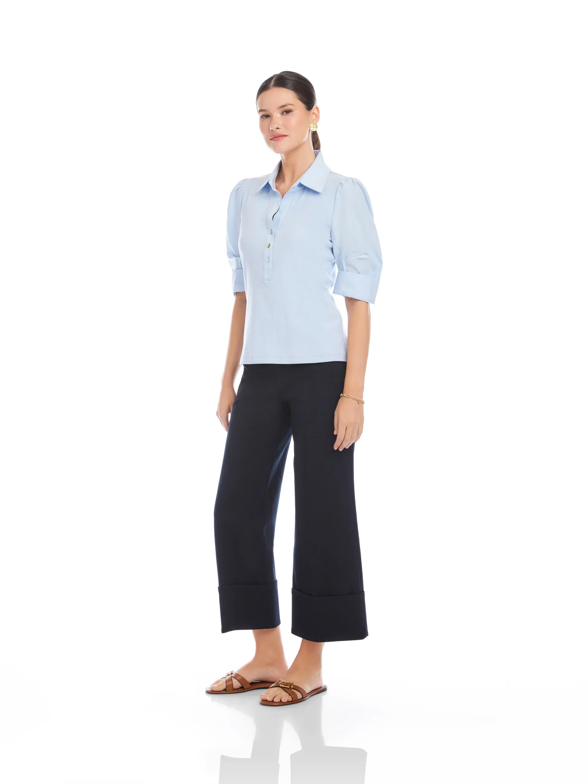Fifteen Twenty Camden Contrast Henley Top - Image 4