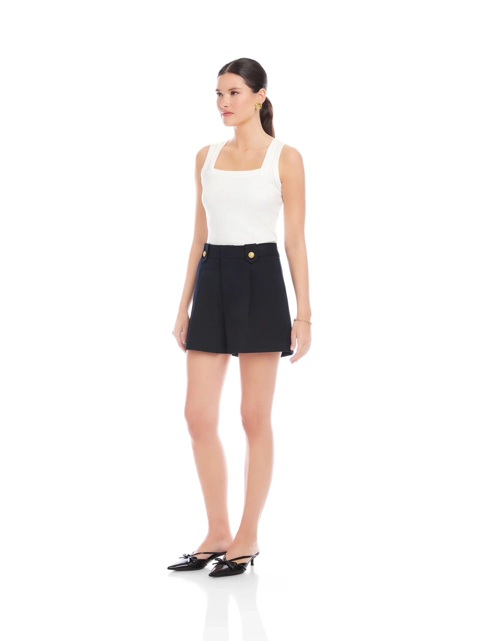 Fifteen Twenty Cassidy Pleated Shorts - Image 2