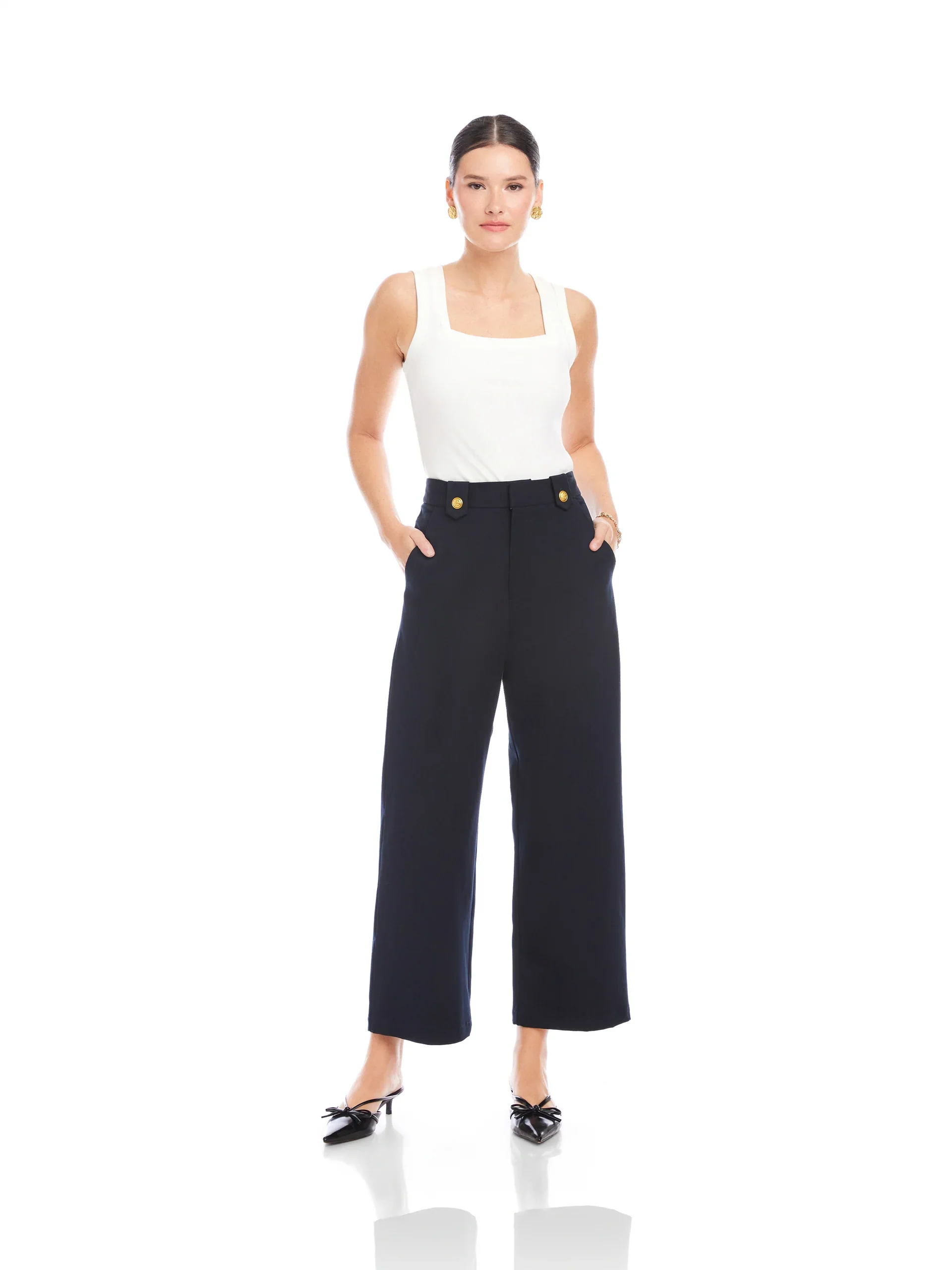 Fifteen Twenty Janice Cropped Wide Leg Pants - Image 6