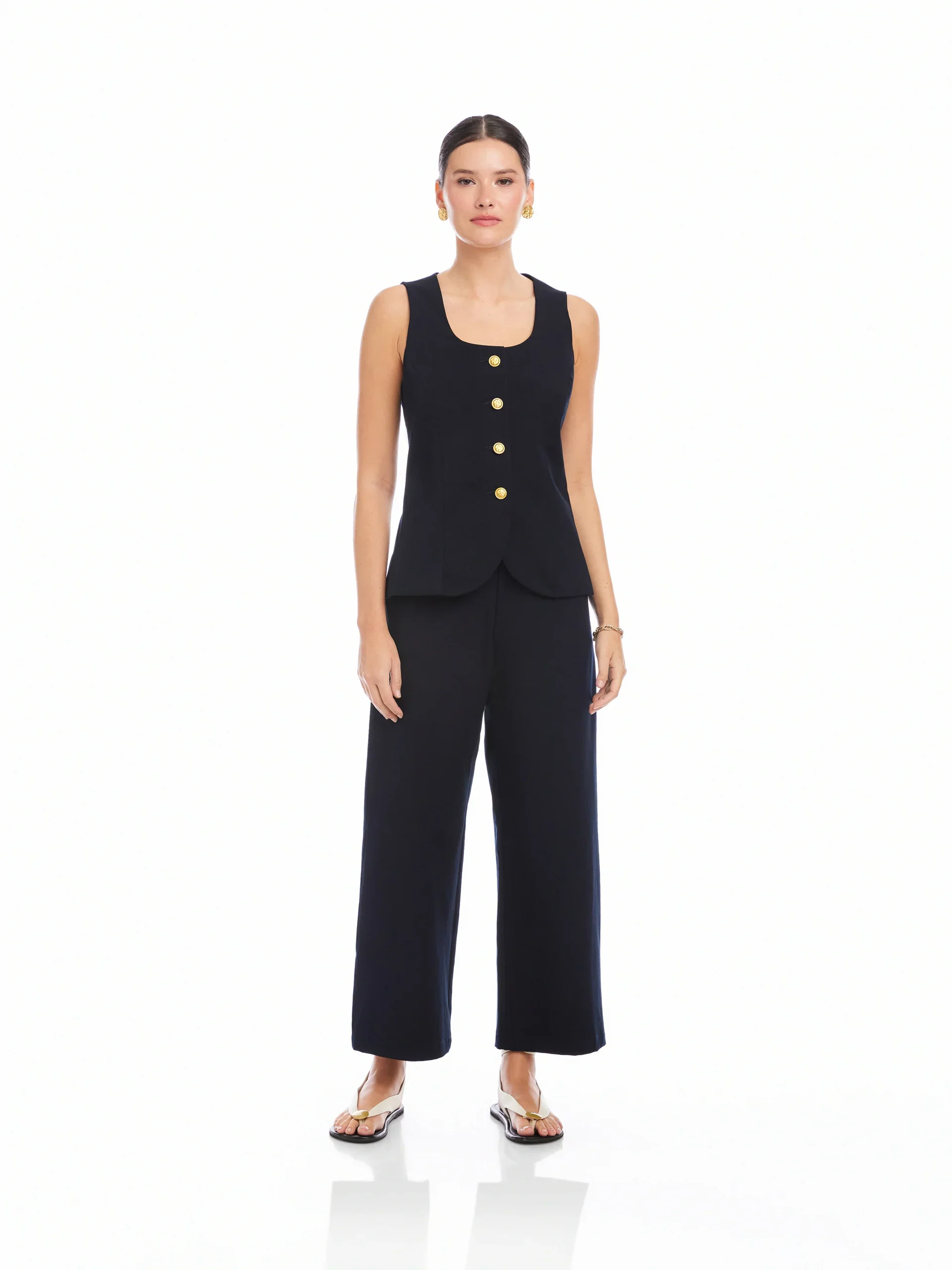 Fifteen Twenty June Button Up Vest - Image 4