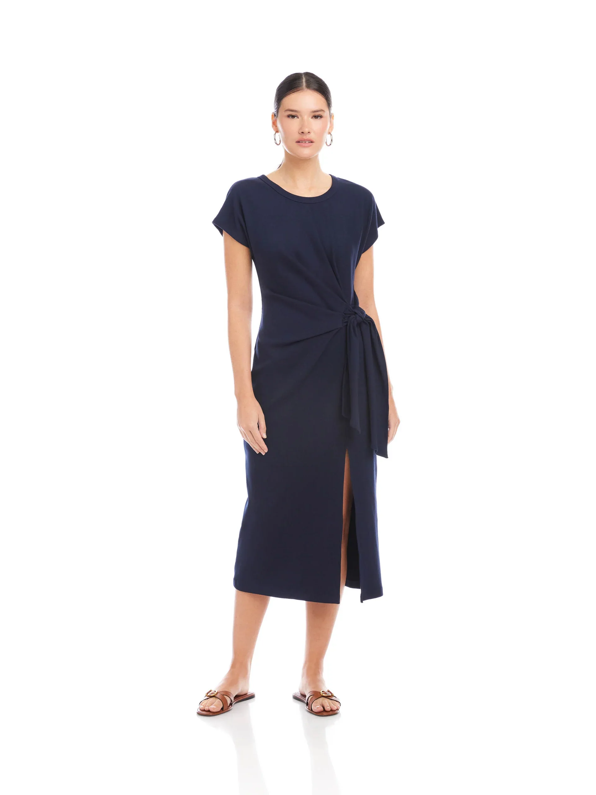 Fifteen Twenty Marissa Side-Knot Midi Dress - Image 6