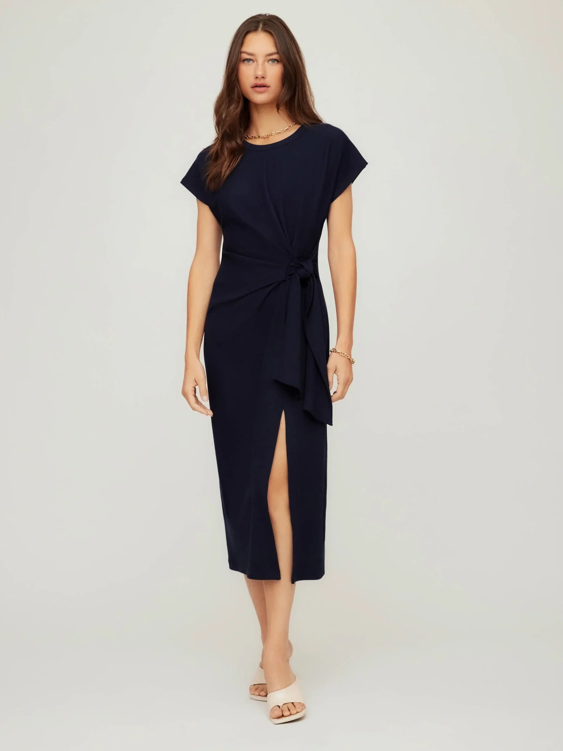 Fifteen Twenty Marissa Side-Knot Midi Dress - Image 9