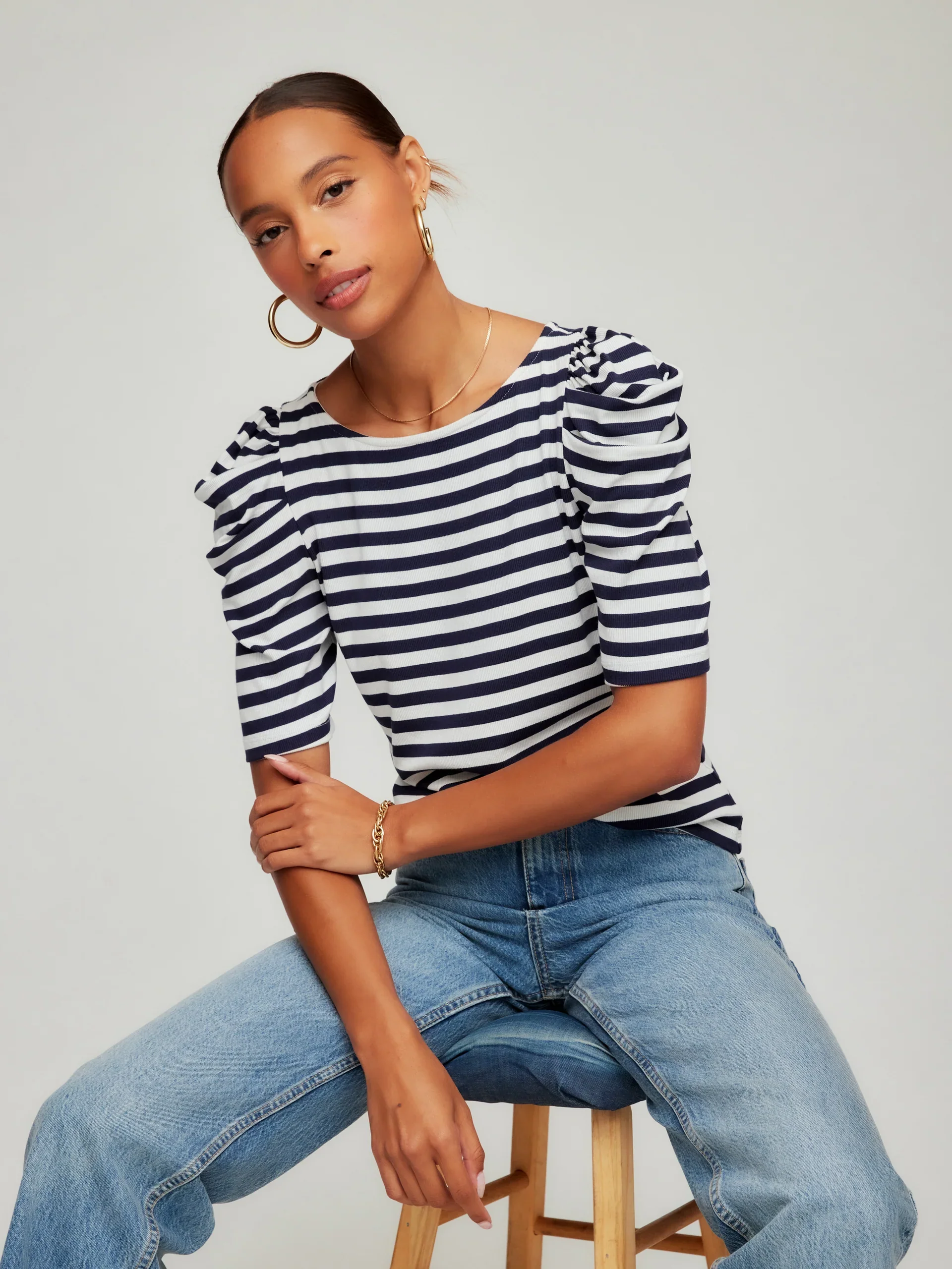 Fifteen Twenty Marni Elbow Sleeve Top - Image 2