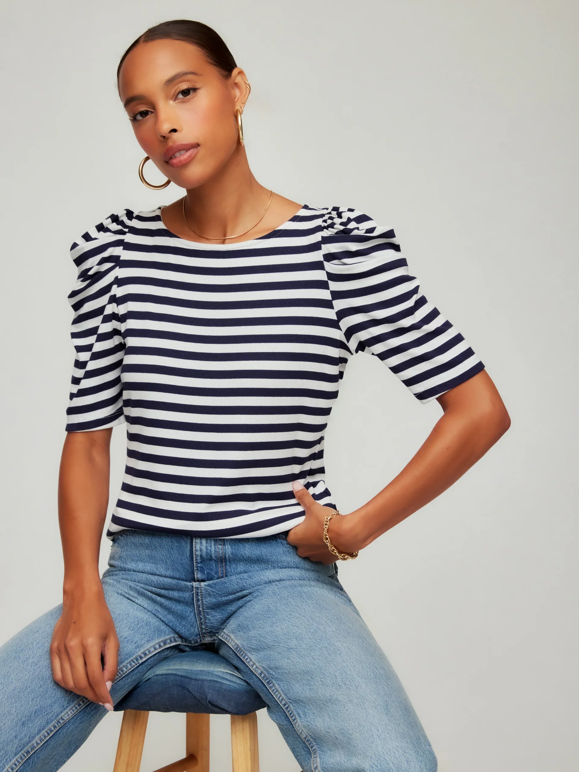 Fifteen Twenty Marni Elbow Sleeve Top - Image 6