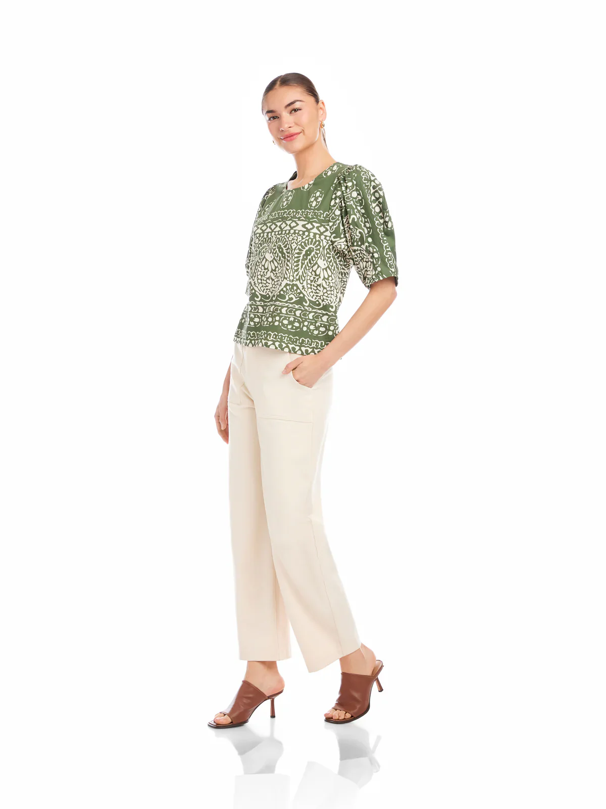 Fifteen Twenty Rosie Puff Sleeve Top - Image 2