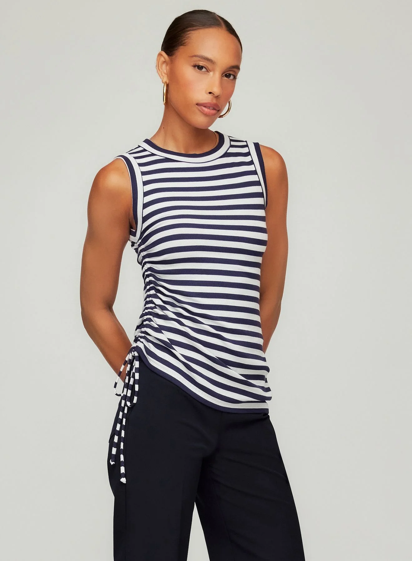 Fifteen Twenty Tia Side-Shirred Tank - Image 2