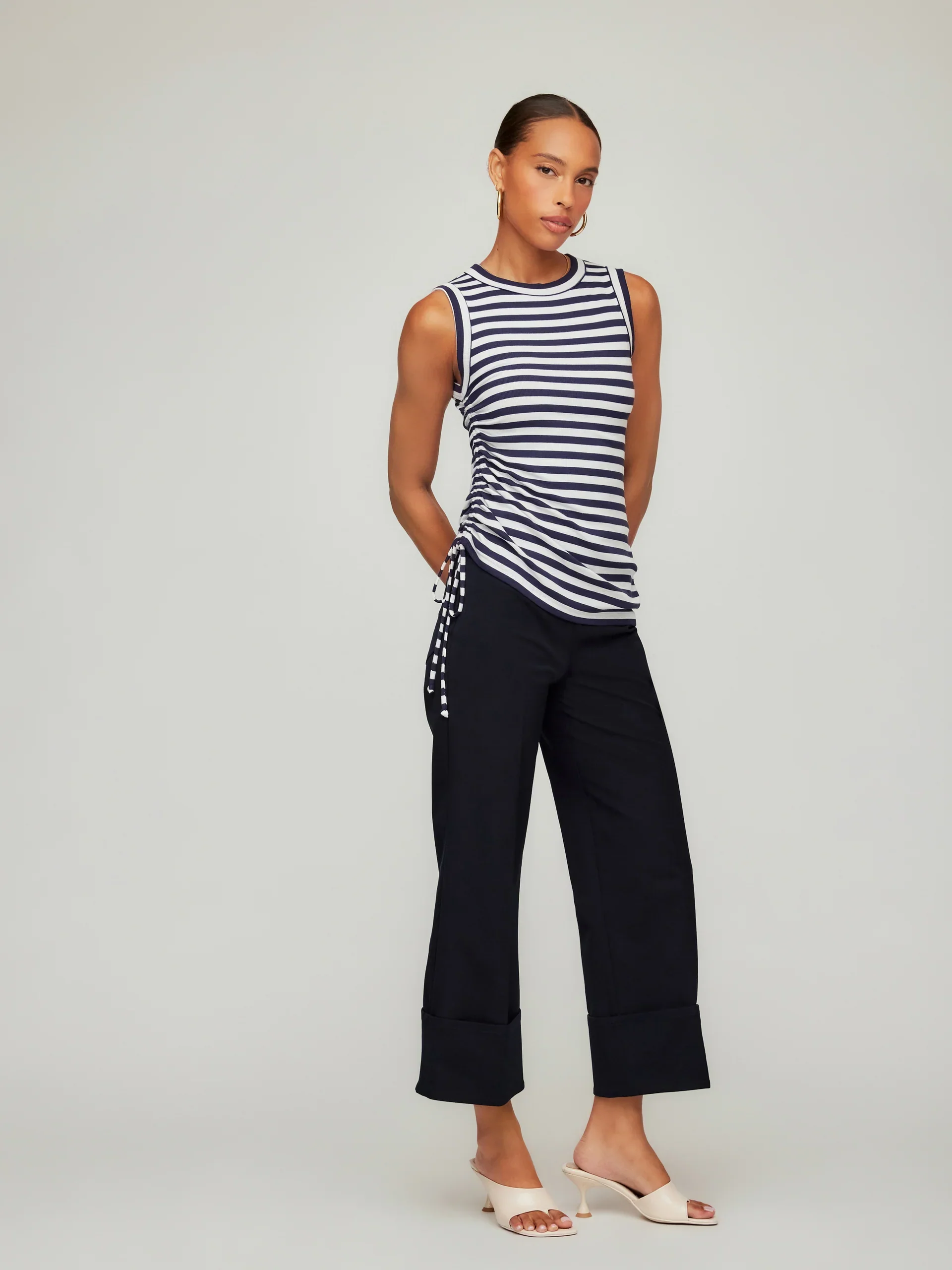 Fifteen Twenty Tia Side-Shirred Tank - Image 5