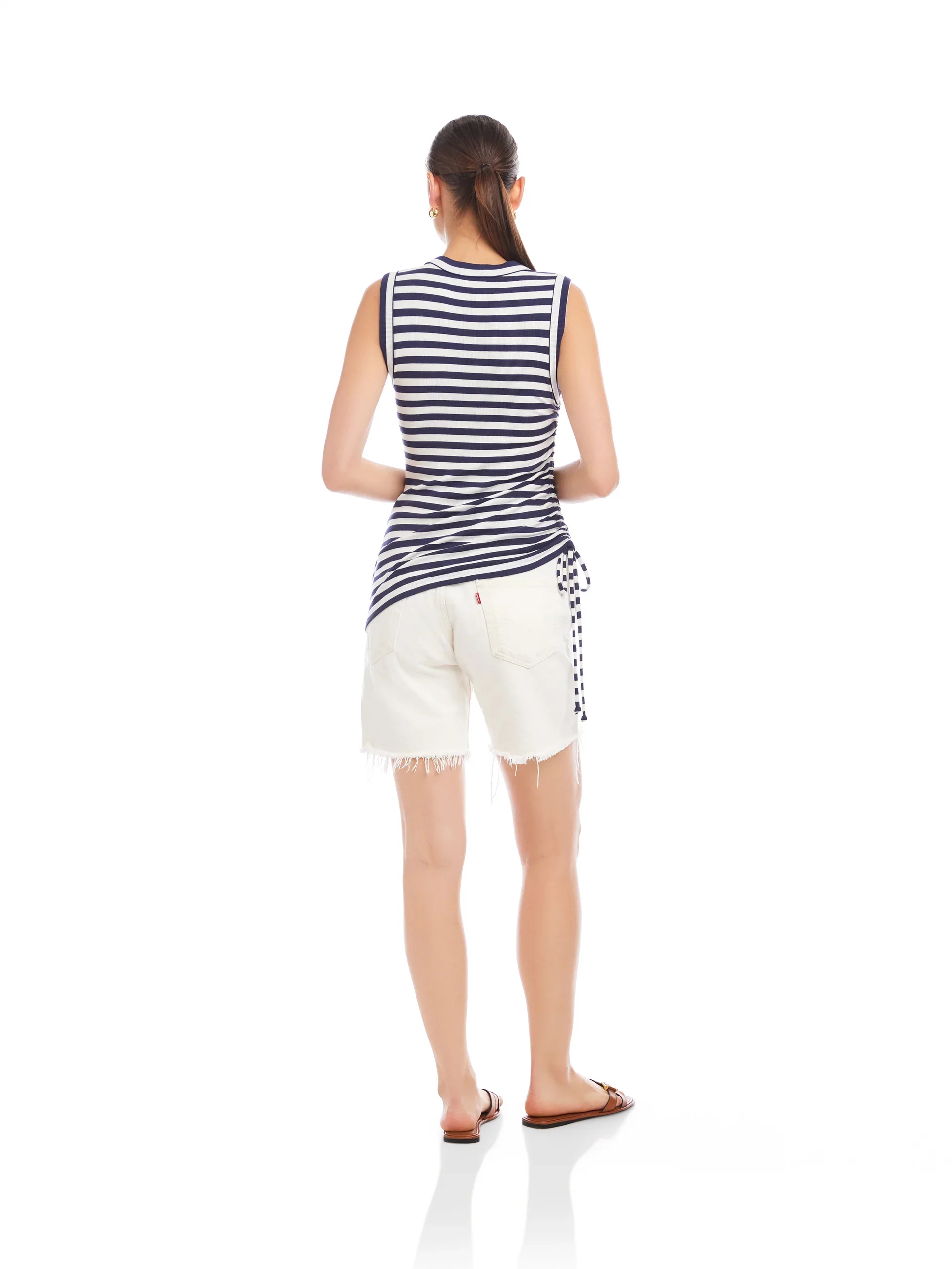 Fifteen Twenty Tia Side-Shirred Tank - Image 8