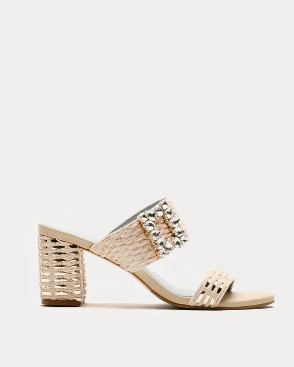 Frances Valentine Betty Raffia Mule - Image 3