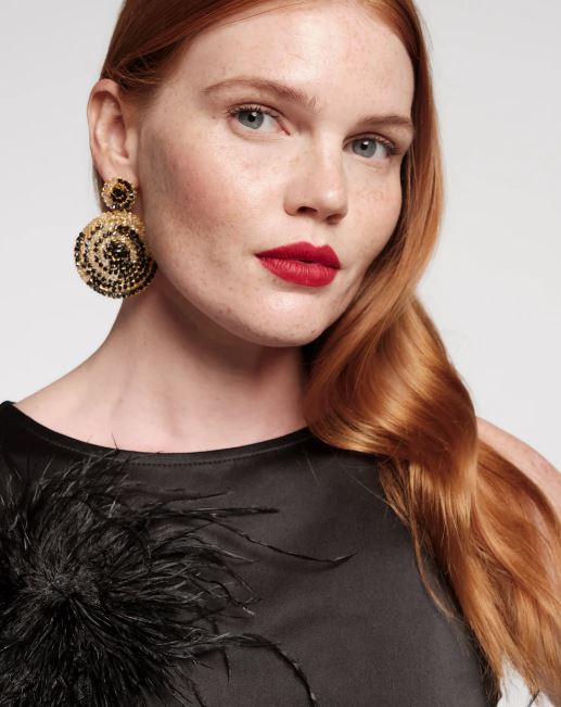 Frances Valentine Francesca Maxi Dress Feather Pouf - Final Sale - Image 4