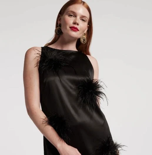 Frances Valentine Francesca Maxi Dress Feather Pouf - Final Sale - Image 8