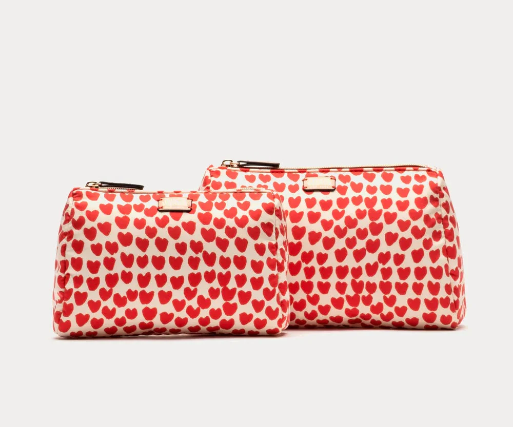 Frances Valentine Large Cosmetic Case, Baby Hearts - Image 5