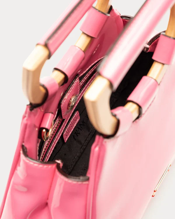 Frances Valentine Raye Bag, Pink Patent - Image 4