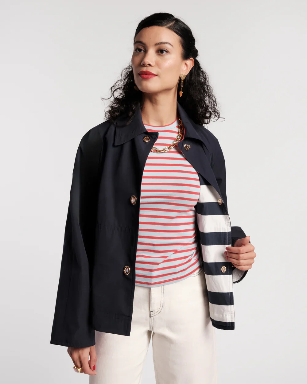 Frances Valentine Short Spiffy Trench - Image 3