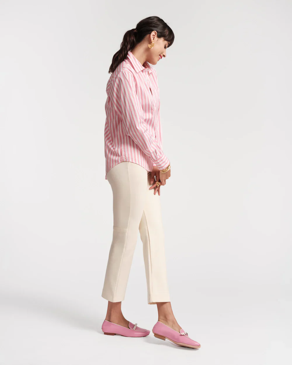 Frances Valentine Wonder Pant, Oyster - Image 6