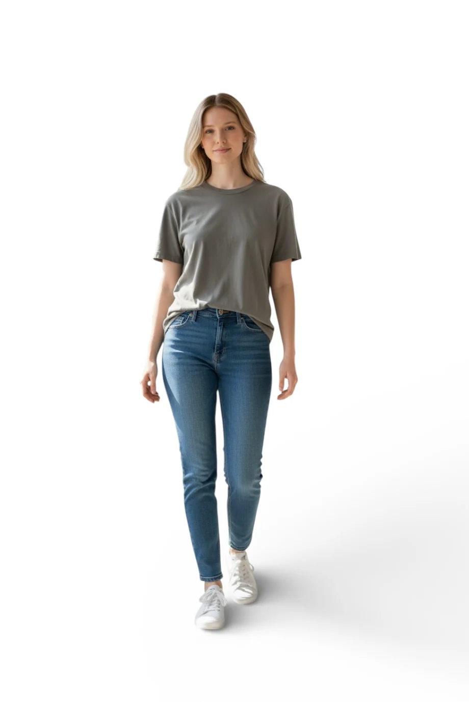 G1 Goods Basic Tee, Dry Moss - Image 2