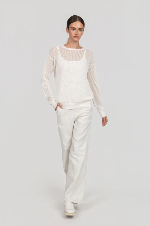 G1 Goods Wide Leg Pants, White - Image 2