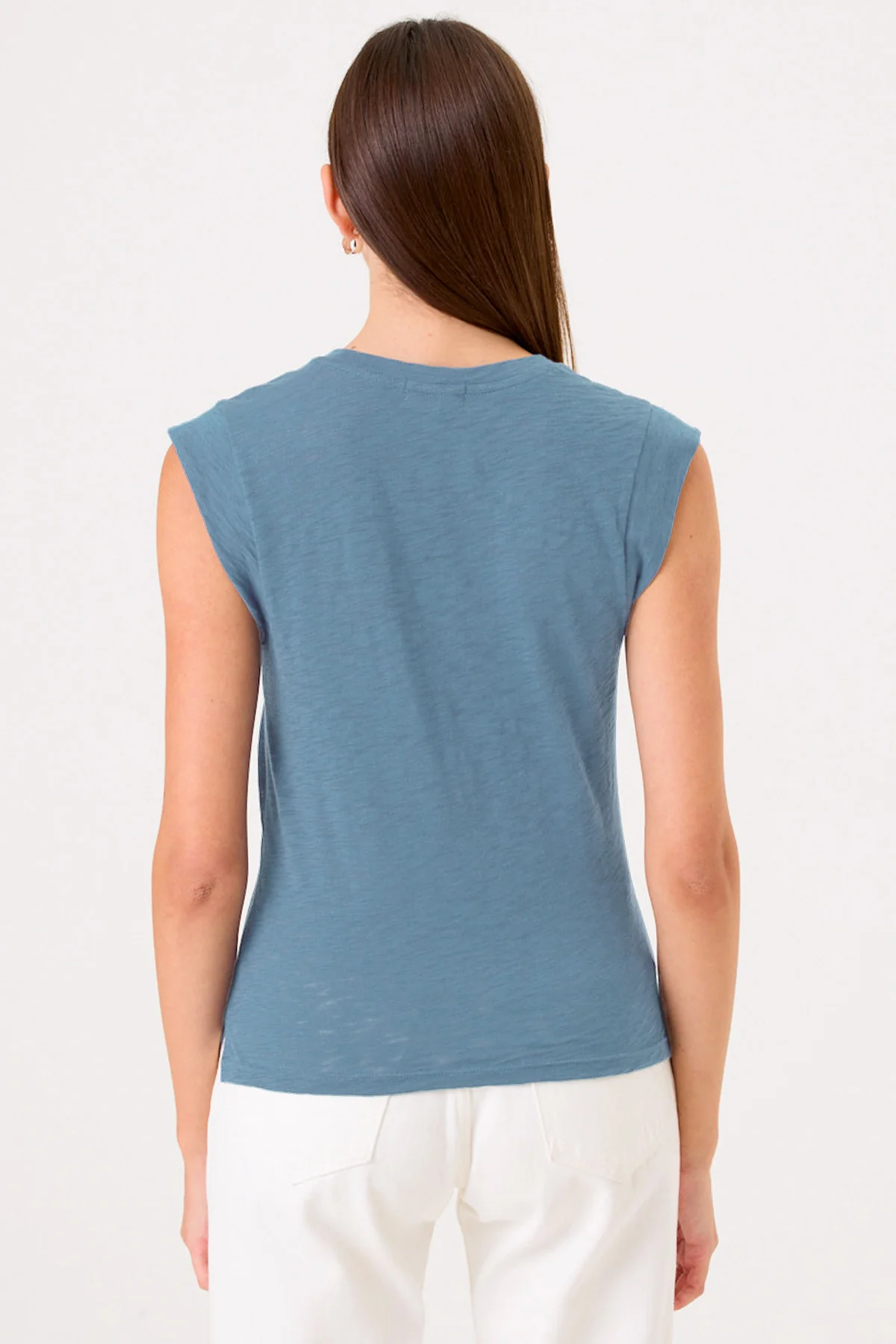 Goldie Lewinter Signature Slub Cap Sleeve Tee - Image 2